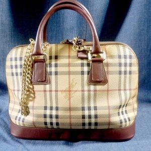 Auth Burberry tote bag vintage